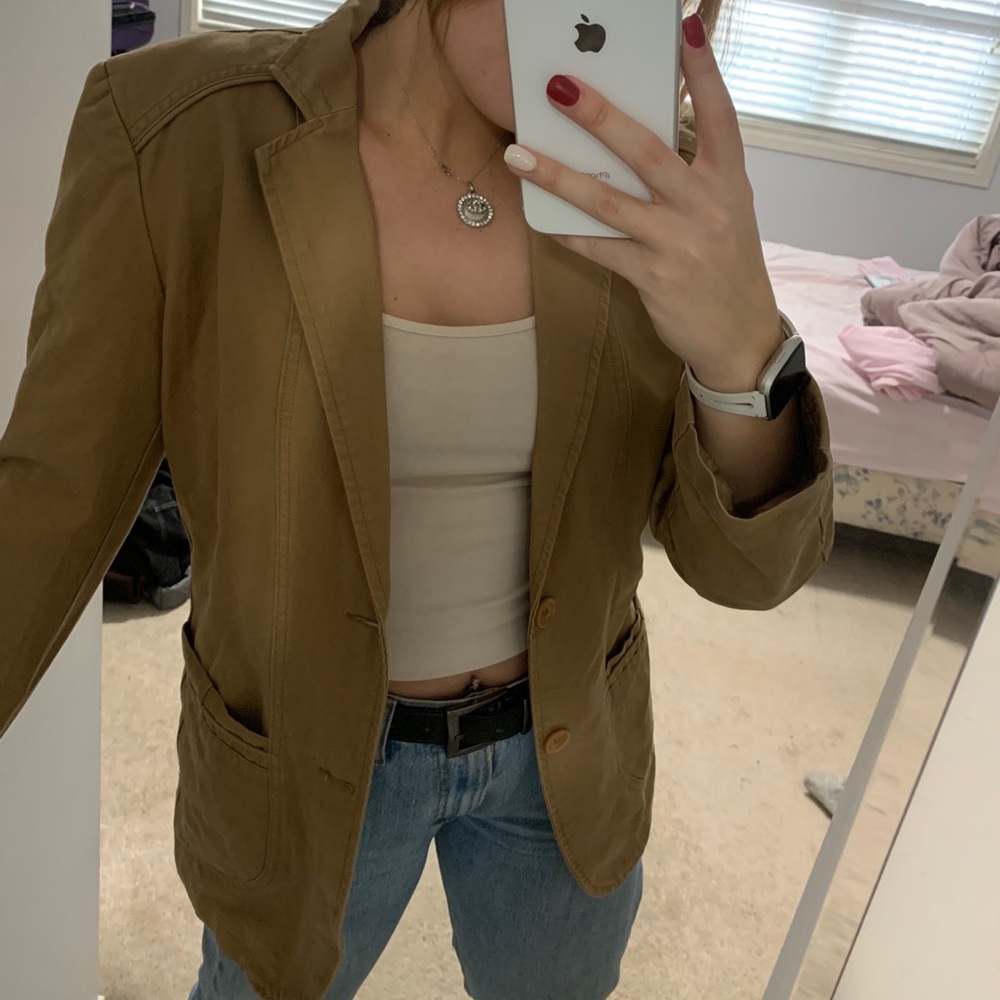 Camel colour vintage blazer